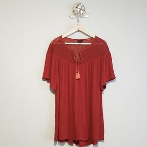 Mossimo top size medium Burnt Orange color